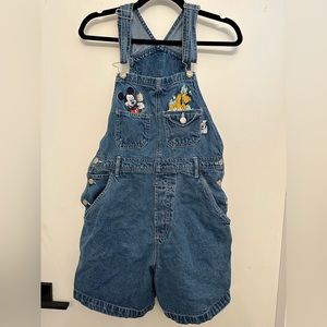 VINTAGE MICKEY MOUSE CARPENTER SHORT OVERALLS